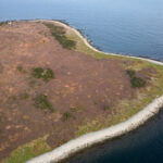 Cape Negro Island's rocky shoreline